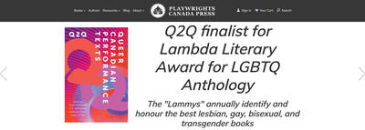 Playwrights Canada Press website takes centre stage