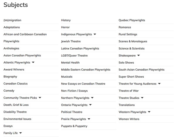playwrights-subjectindex