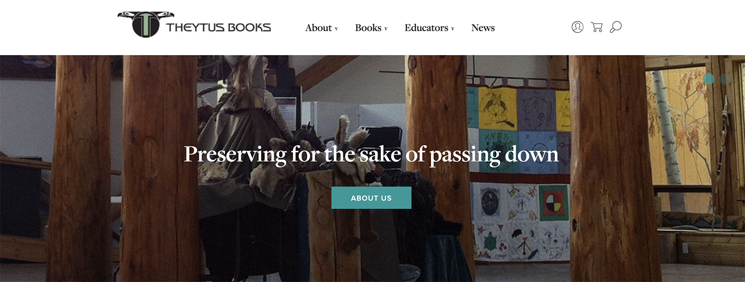 Theytus Books' homepage