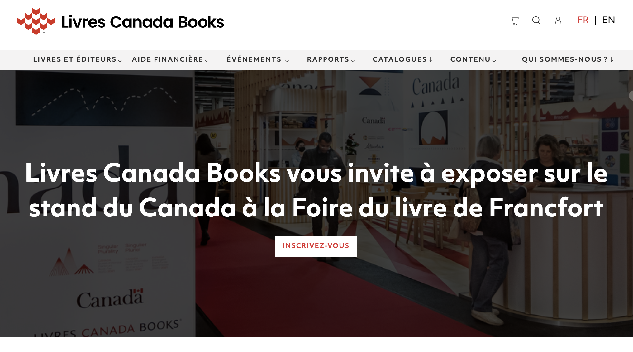 LCB homepage in French